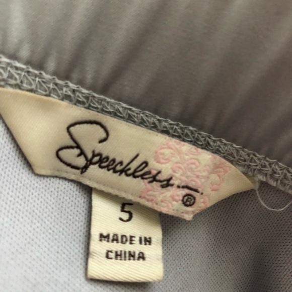 Speechless Strapless Mini Lined with Zipper and Tie - Picture 5 of 7